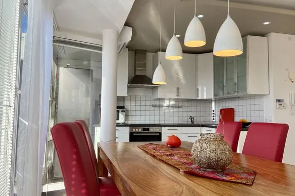  Ferienwohnung Riva Lindau und Umgebung - Essbereich bei Küche