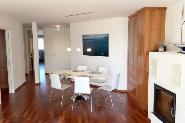 Ferienhaus Seestrasse Ferienwohnung Seeblick Nonnenhorn - Wohnzimmer