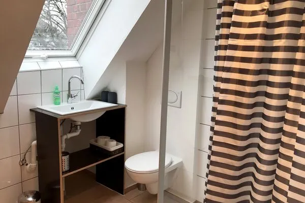 Ferienwohnung Seesicht Lindau Insel - Dusche im Badezimmer