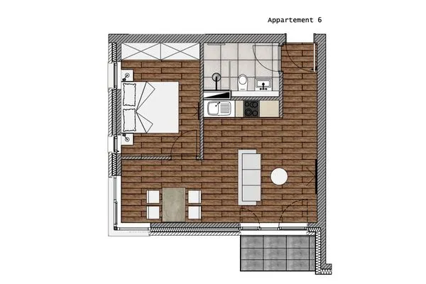 Grundriss Sturmfrei Ferienwohnung "Suite 3"