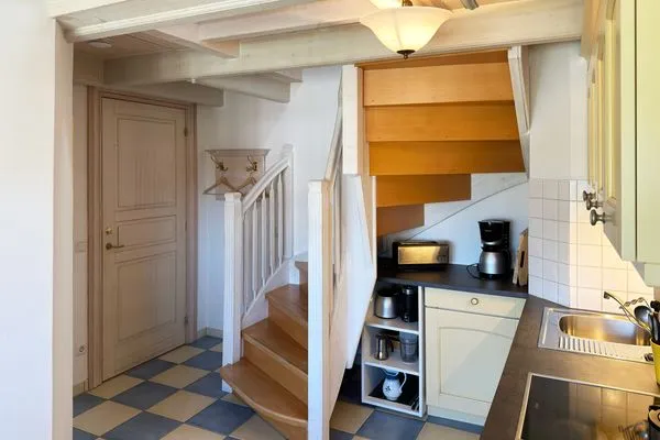 Küche der Ferienwohnung Hafis 9 in Nebel auf Amrum  Friesenhof, Hs. Hafis, Whg. 9