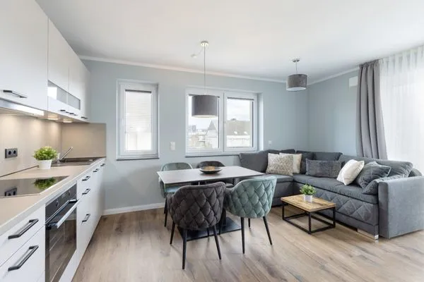 Wohnzimmer Sturmfrei Ferienwohnung "Suite 5"