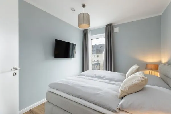 Schlafzimmer Sturmfrei Ferienwohnung "Suite 5"