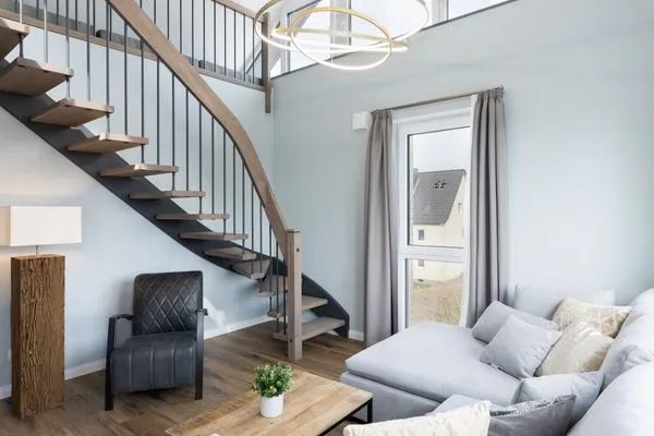 Wohnzimmer Sturmfrei Ferienwohnung "Galerie 1"