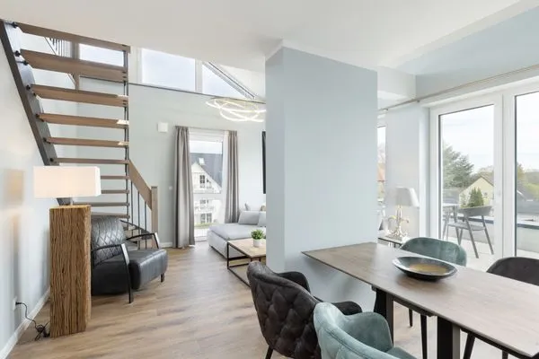 Wohnzimmer Sturmfrei Ferienwohnung "Galerie 1"