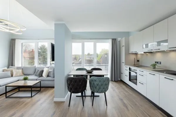 Wohnzimmer Sturmfrei Ferienwohnung "Galerie 1"