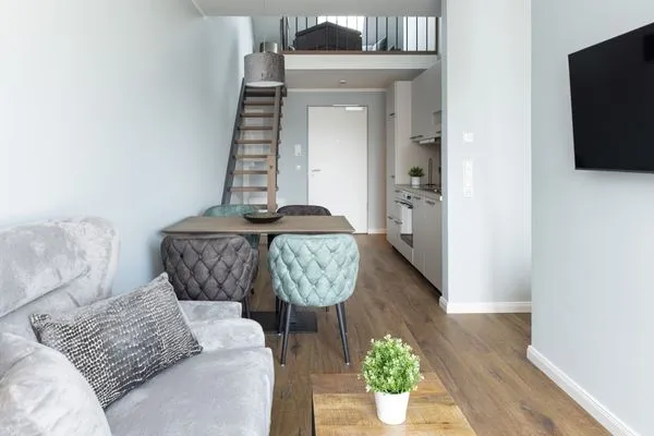 Wohnzimmer Sturmfrei Ferienwohnung "Galerie 2"