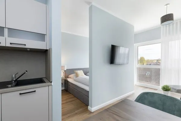 Wohnzimmer Sturmfrei Ferienwohnung "Galerie 2"