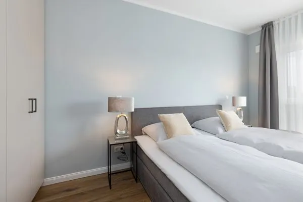 Schlafzimmer Sturmfrei Ferienwohnung "Galerie 2"