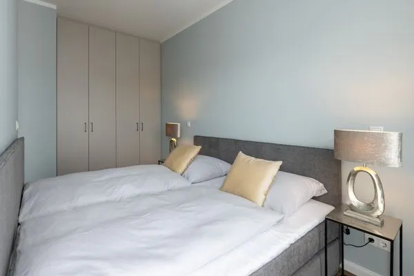 Schlafzimmer Sturmfrei Ferienwohnung "Galerie 2"