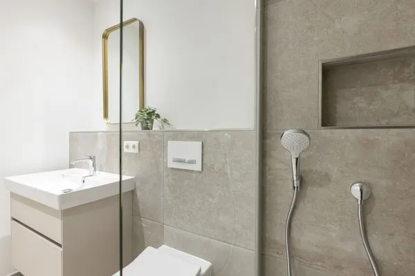 Badezimmer Sturmfrei Ferienwohnung "Galerie 2"