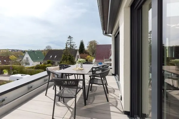 Terrasse Sturmfrei Ferienwohnung "Galerie 3"