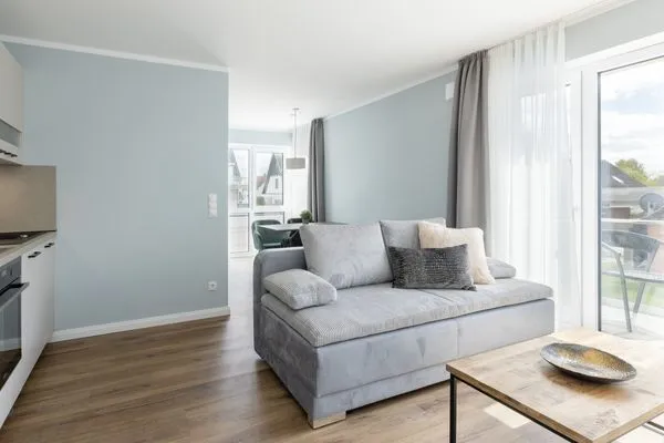 Wohnzimmer Sturmfrei Ferienwohnung "Suite 6"