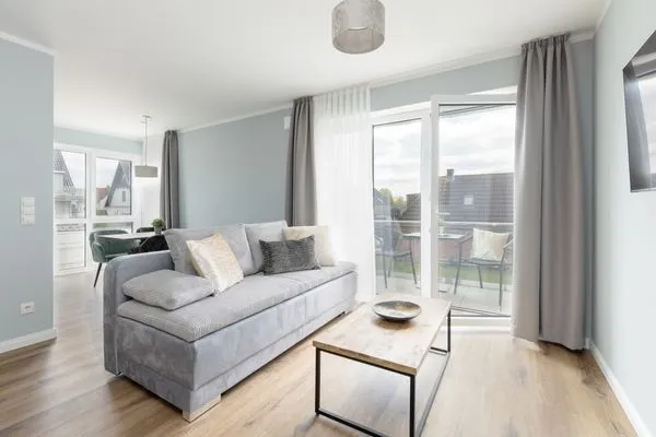 Wohnzimmer Sturmfrei Ferienwohnung "Suite 6"