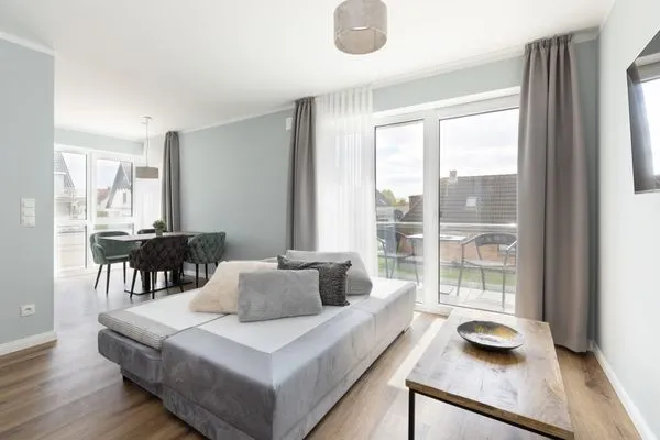 Wohnzimmer Sturmfrei Ferienwohnung "Suite 6"