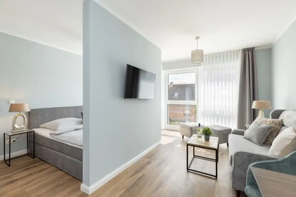 Wohnzimmer Sturmfrei Ferienwohnung "Studio 1"