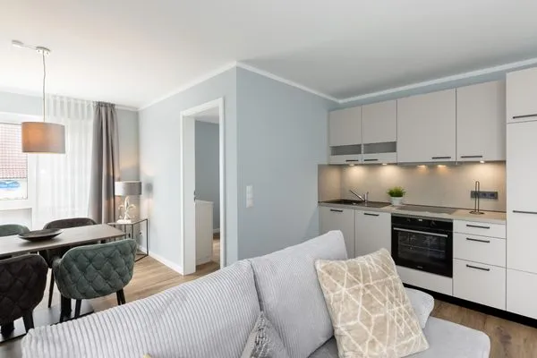 Wohnzimmer Sturmfrei Ferienwohnung "Suite 7"