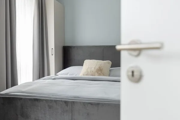 Schlafzimmer Sturmfrei Ferienwohnung "Suite 7"