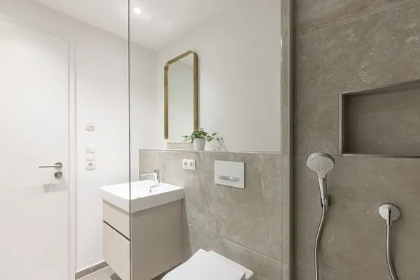 Badezimmer Sturmfrei Ferienwohnung "Suite 7"