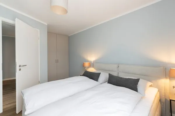 Schlafzimmer Sturmfrei Ferienwohnung "Suite 8"