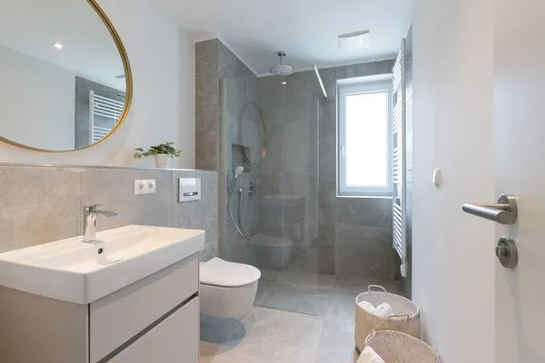 Badezimmer Sturmfrei Ferienwohnung "Suite 8"