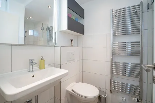 Badezimmer  (MEI2b) Ferienwohnung "Landkrabbe"