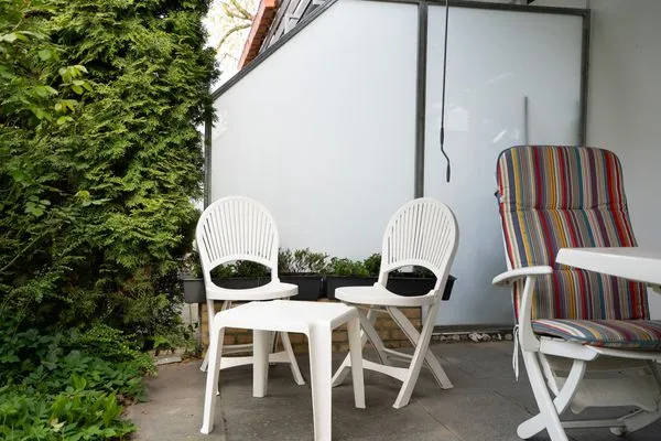 Terrasse  (MEI2b) Ferienwohnung "Landkrabbe"
