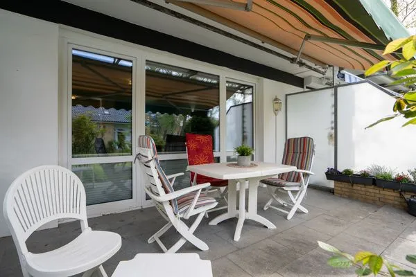 Terrasse  (MEI2b) Ferienwohnung "Landkrabbe"