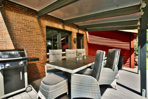  Ferienhaus 8er Huus Wangarou Wangerooge - Terrasse