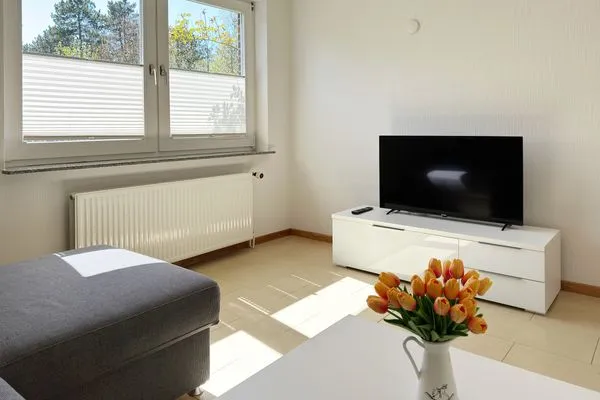 Wohnzimmer in der Ferienwohnung Üüs Aran 4 in Süddorf auf Amrum Haus *Üüs Aran* Ferienwohnung *Üüs Aran 4*