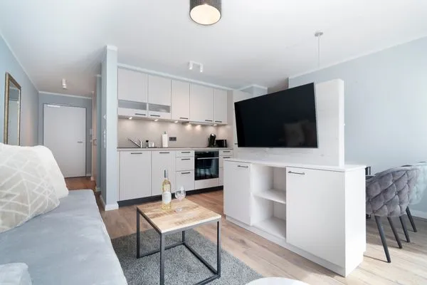 Wohnzimmer Sturmfrei Ferienwohnung "Lounge 1"