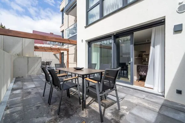 Terrasse Sturmfrei Ferienwohnung "Lounge 1"