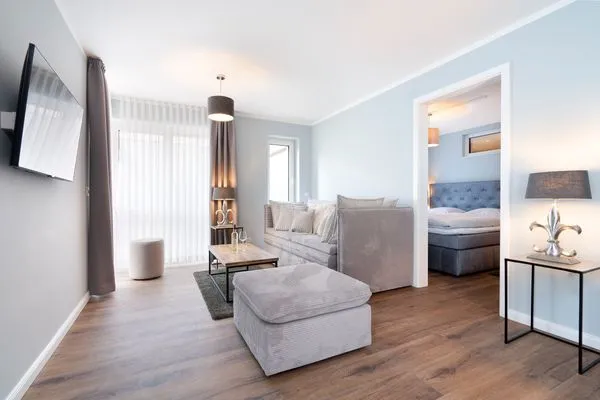 Wohnzimmer Sturmfrei Ferienwohnung "Lounge 2"