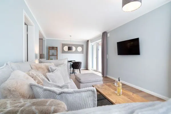 Wohnzimmer Sturmfrei Ferienwohnung "Lounge 2"