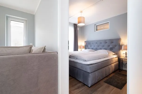 Schlafzimmer Sturmfrei Ferienwohnung "Lounge 2"