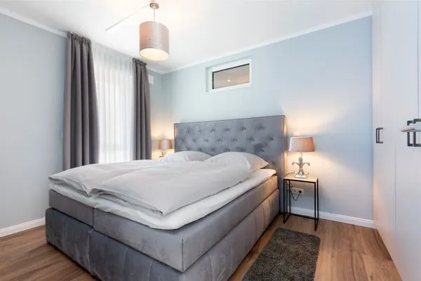 Schlafzimmer Sturmfrei Ferienwohnung "Lounge 2"