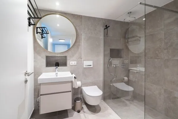 Badezimmer Sturmfrei Ferienwohnung "Lounge 2"