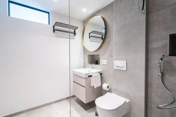 Badezimmer Sturmfrei Ferienwohnung "Lounge 2"