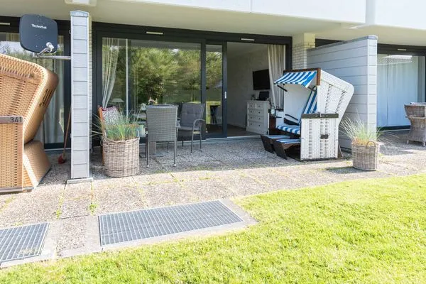 Terrasse  Strandlust im Haus Cäcilia