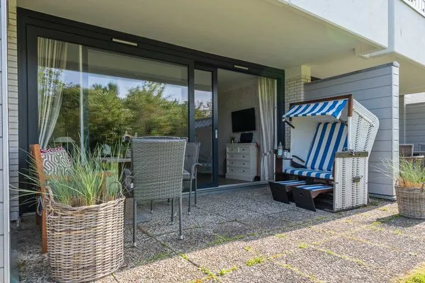 Terrasse  Strandlust im Haus Cäcilia