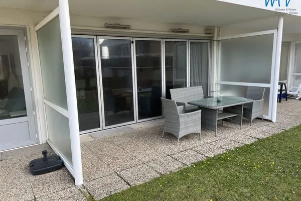 Terrasse Haus Poseidon Ferienwohnung 1.7