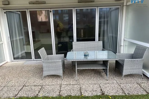 Terrasse Haus Poseidon Ferienwohnung 1.7