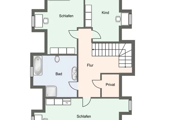 Einzelhaus Reetdachhaus Dünenreiter Reetdachhaus Dünenreiter SPO Dorf - Grundriss