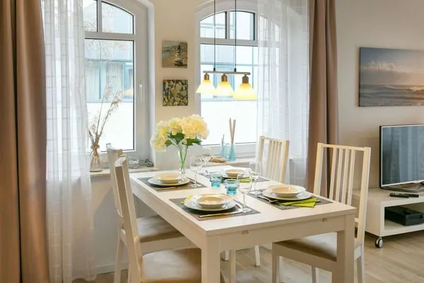 Wohnzimmer Villa Kranich Ferienwohnung 9