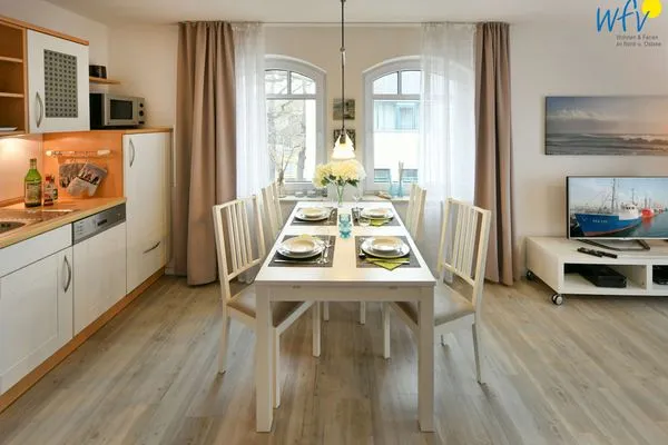 Wohnzimmer Villa Kranich Ferienwohnung 9