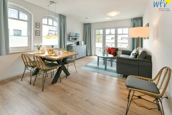 Wohnzimmer Villa Kranich Ferienwohnung 6