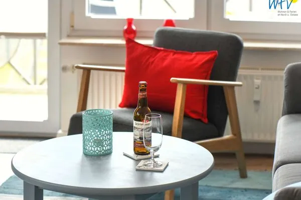 Wohnzimmer Villa Kranich Ferienwohnung 6