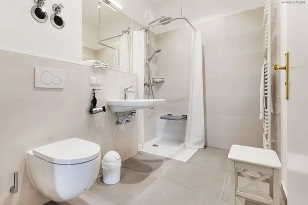 Badezimmer Haus am Hövt Ferienwohnung 2