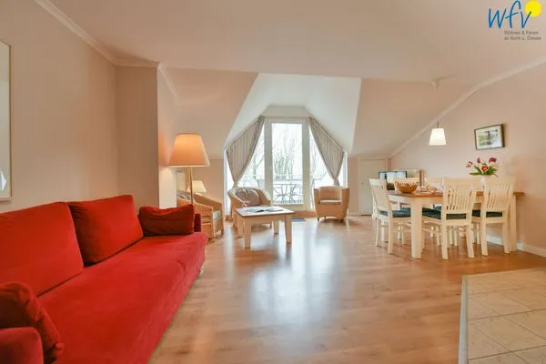 Wohnzimmer Haus am Hövt Ferienwohnung 15