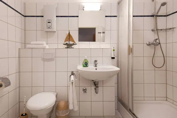Badezimmer Haus am Hövt Ferienwohnung 18